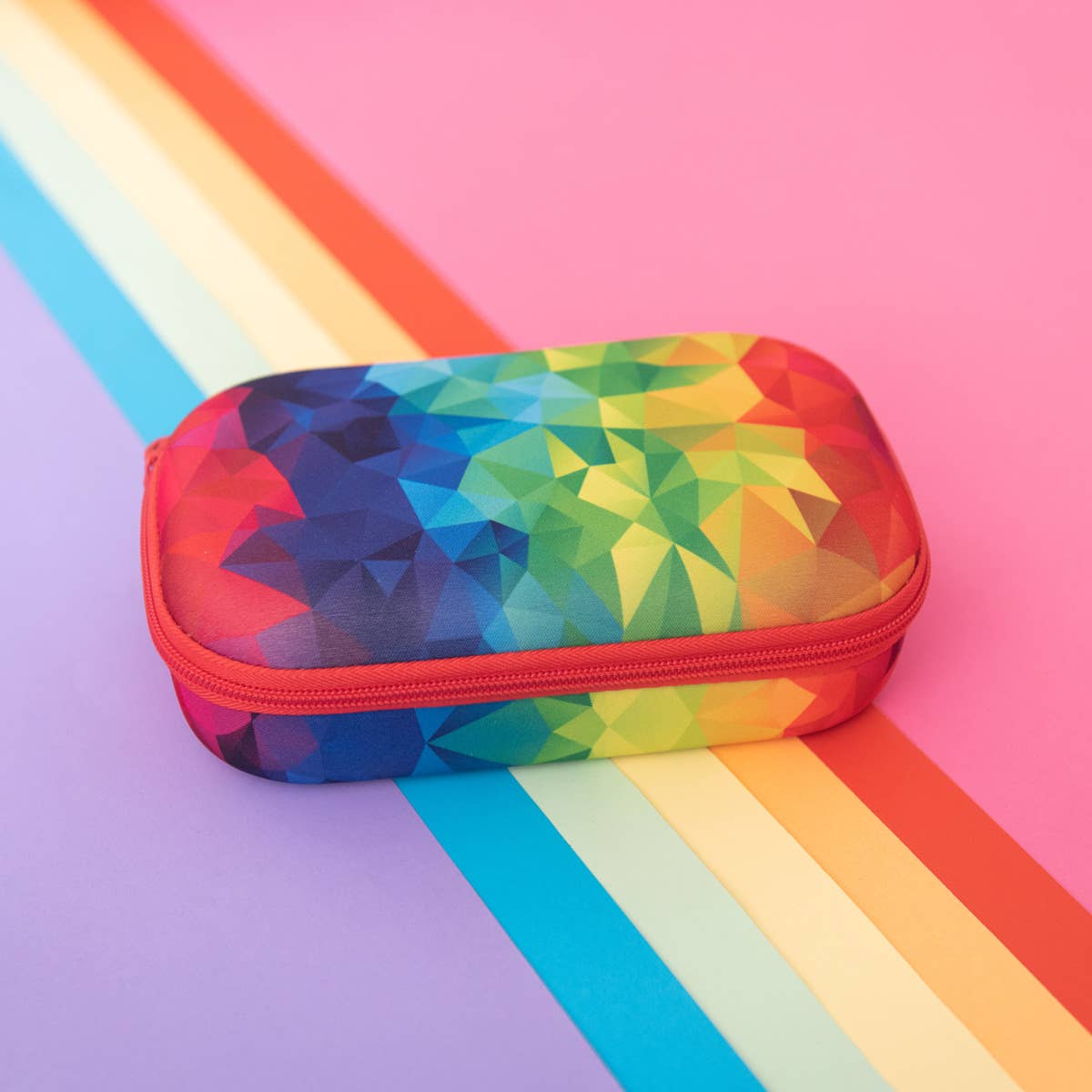 ZIPIT Colorz Storage Box, Rainbow Pencil Case for Girls