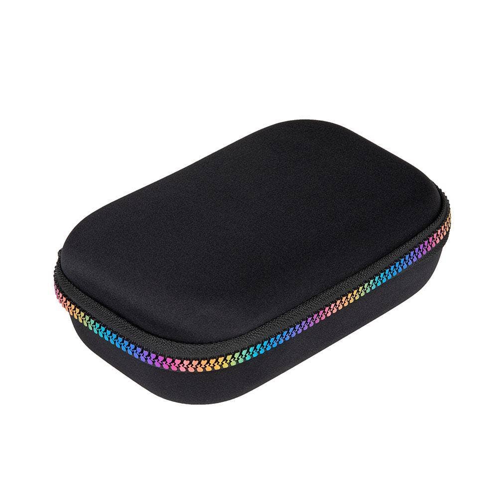 ZIPIT Black & Rainbow Storage Box, Pencil Box for School