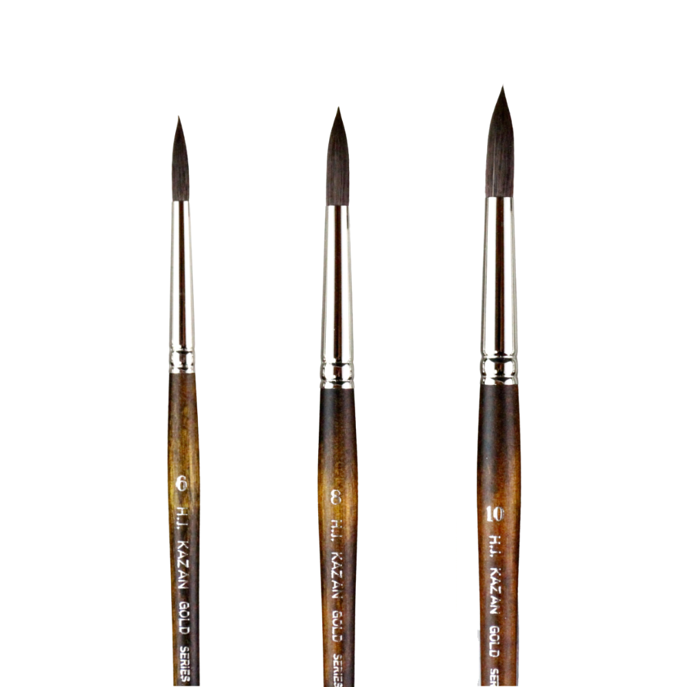 HJ Series 300R Synthetic Kazan Watercolour Brush Round