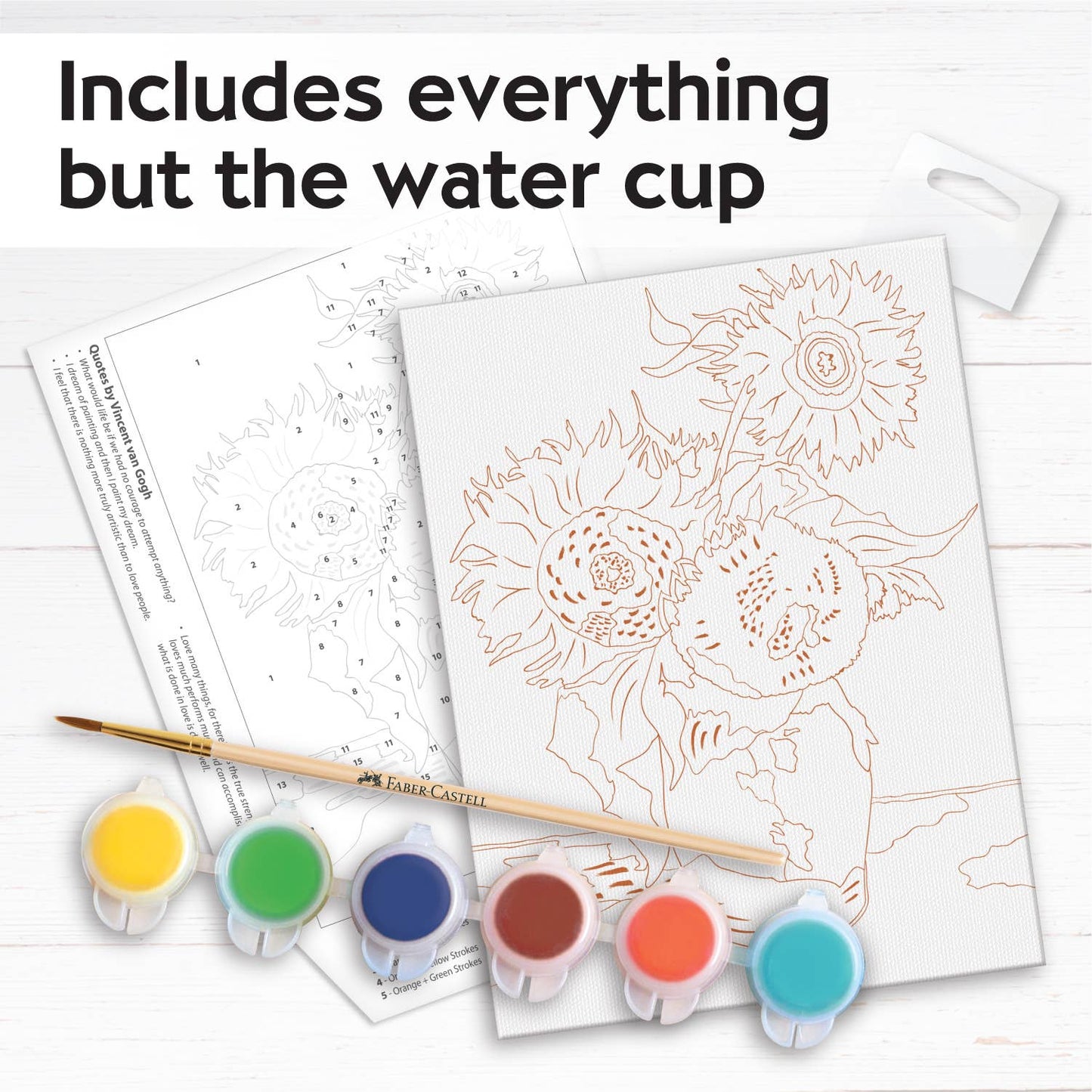 Faber Castell Paint by Number Museum Series "Sunflowers - Van Gogh"