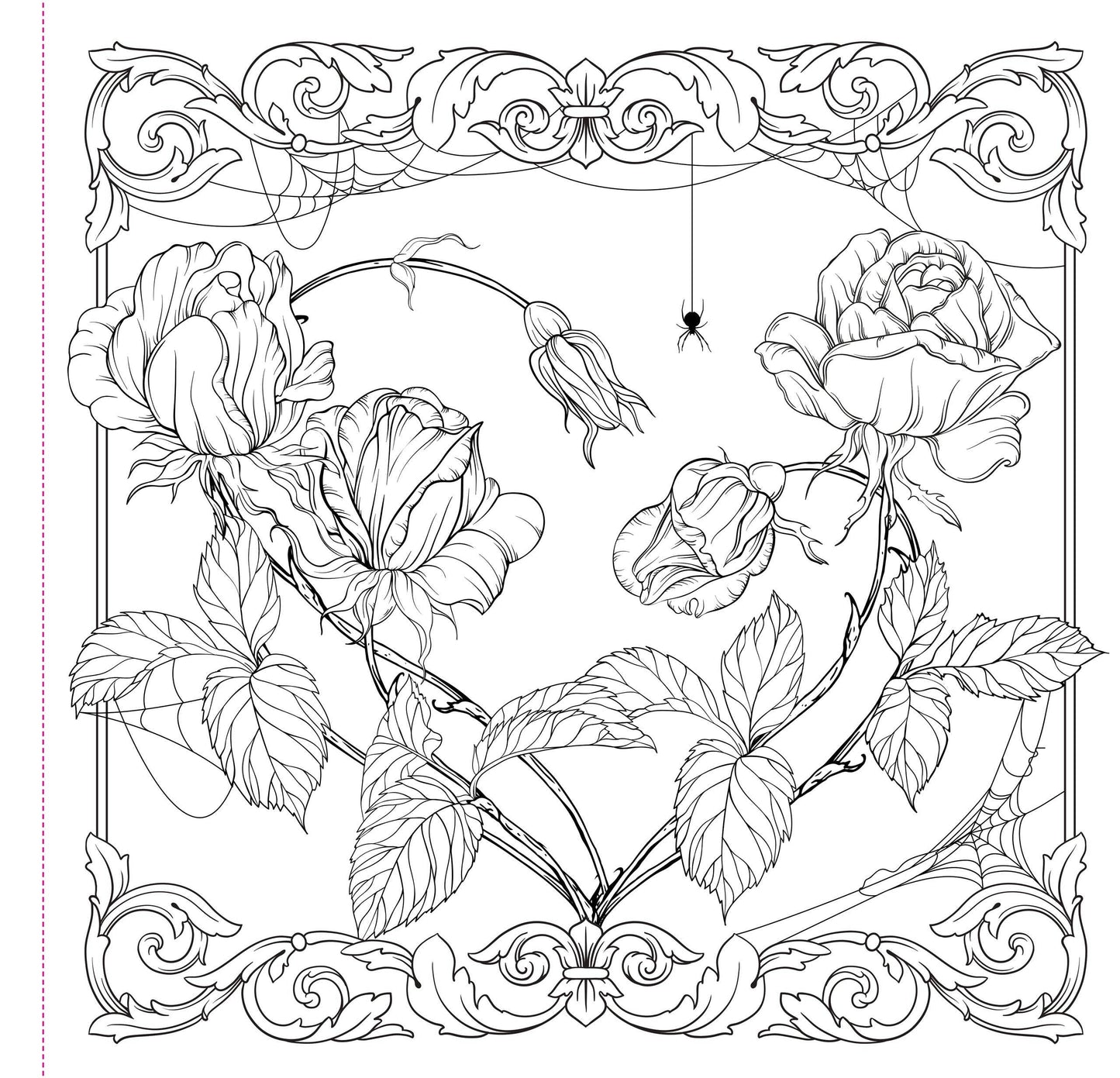 "Goth Garden" Colouring Book