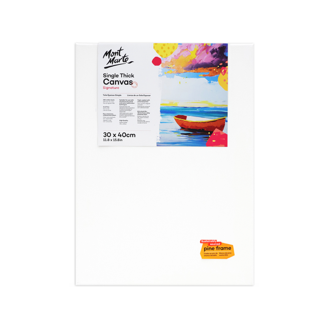 Mont Marte Studio Stretched Canvas Single Thick