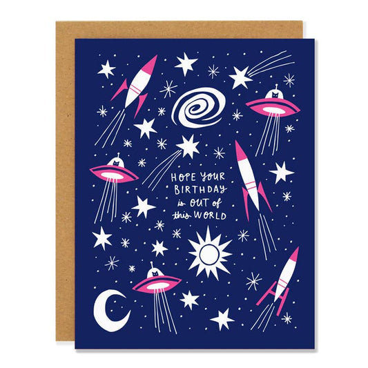 🇨🇦 "Hope Your Birthday is Out of This World" Greeting Card