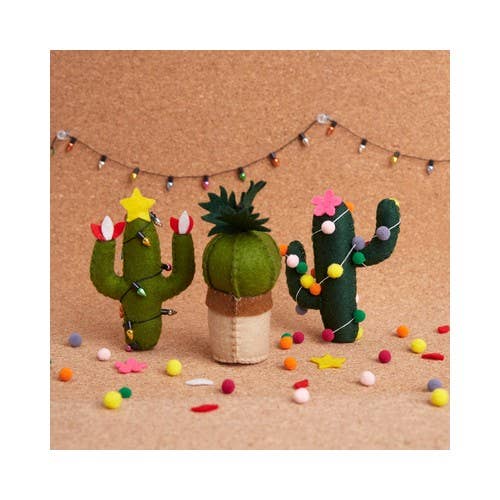 Felt Cactus Kit Set of 3