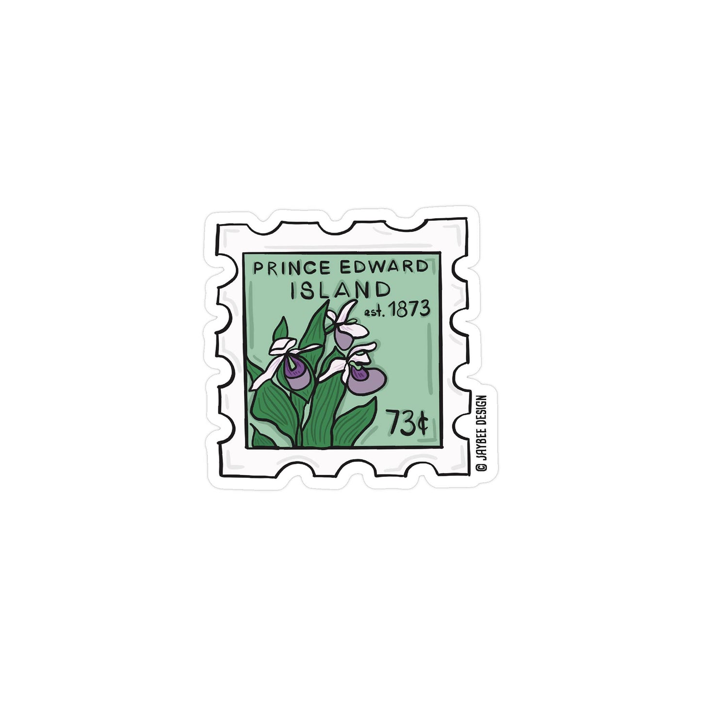 🇨🇦 "Prince Edward Island Stamp" Sticker