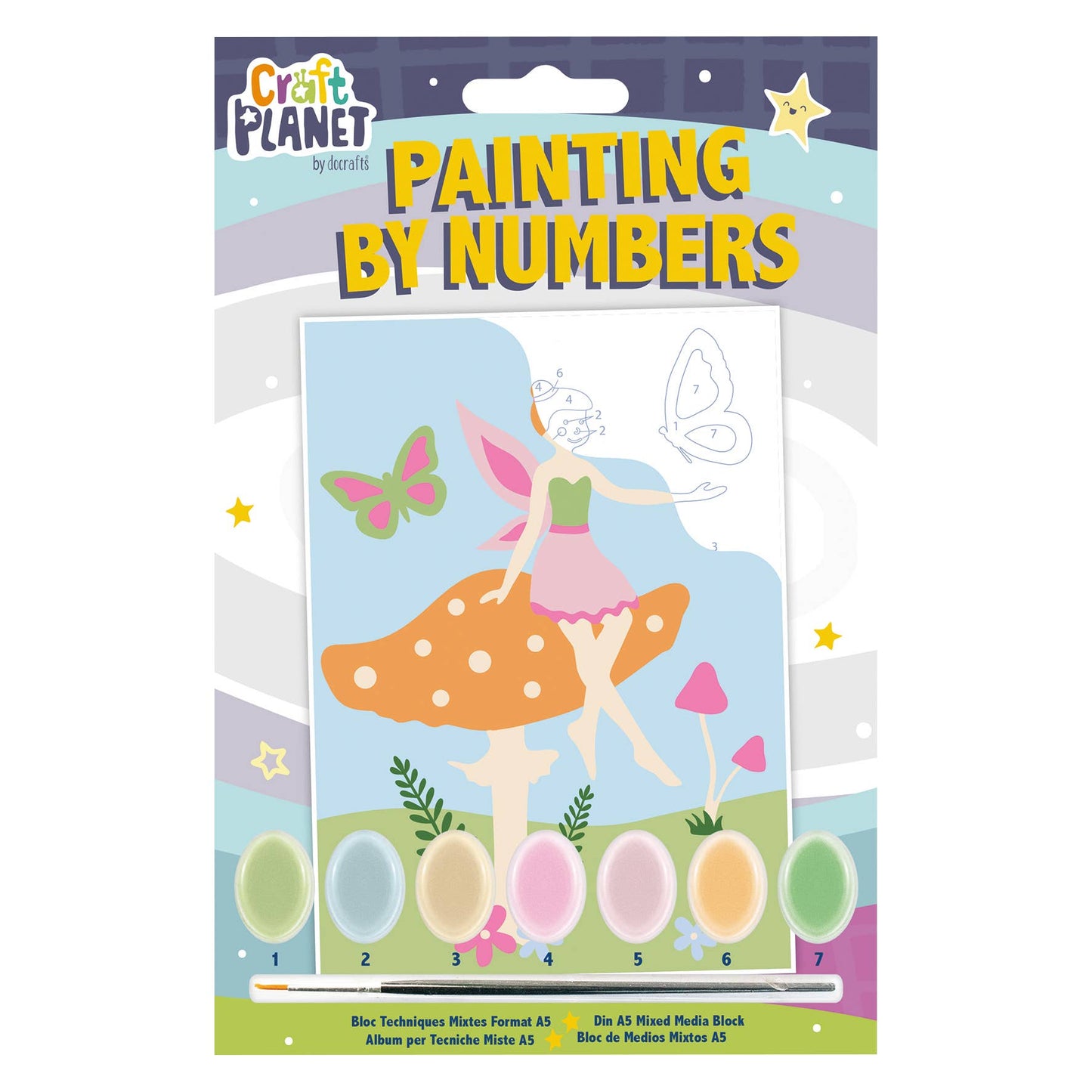Mini Paint By Numbers Kit "Fairy"