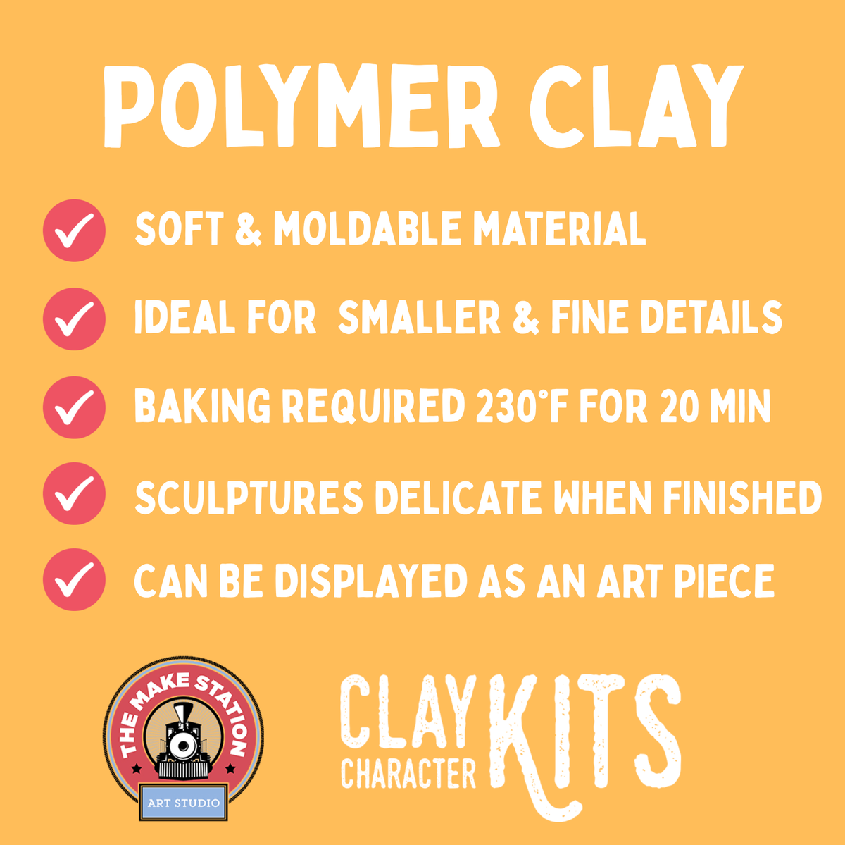 🇨🇦 "Boo the Ghost" DIY Polymer Clay Kit