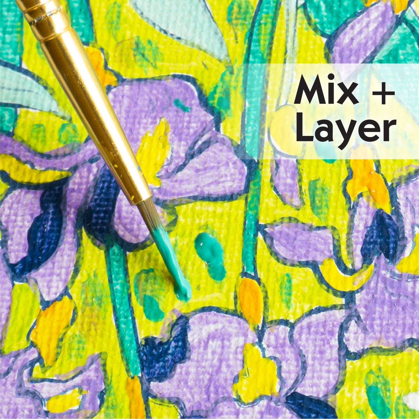 Faber-Castell Paint by Number Museum Series "Irises - Van Gogh"