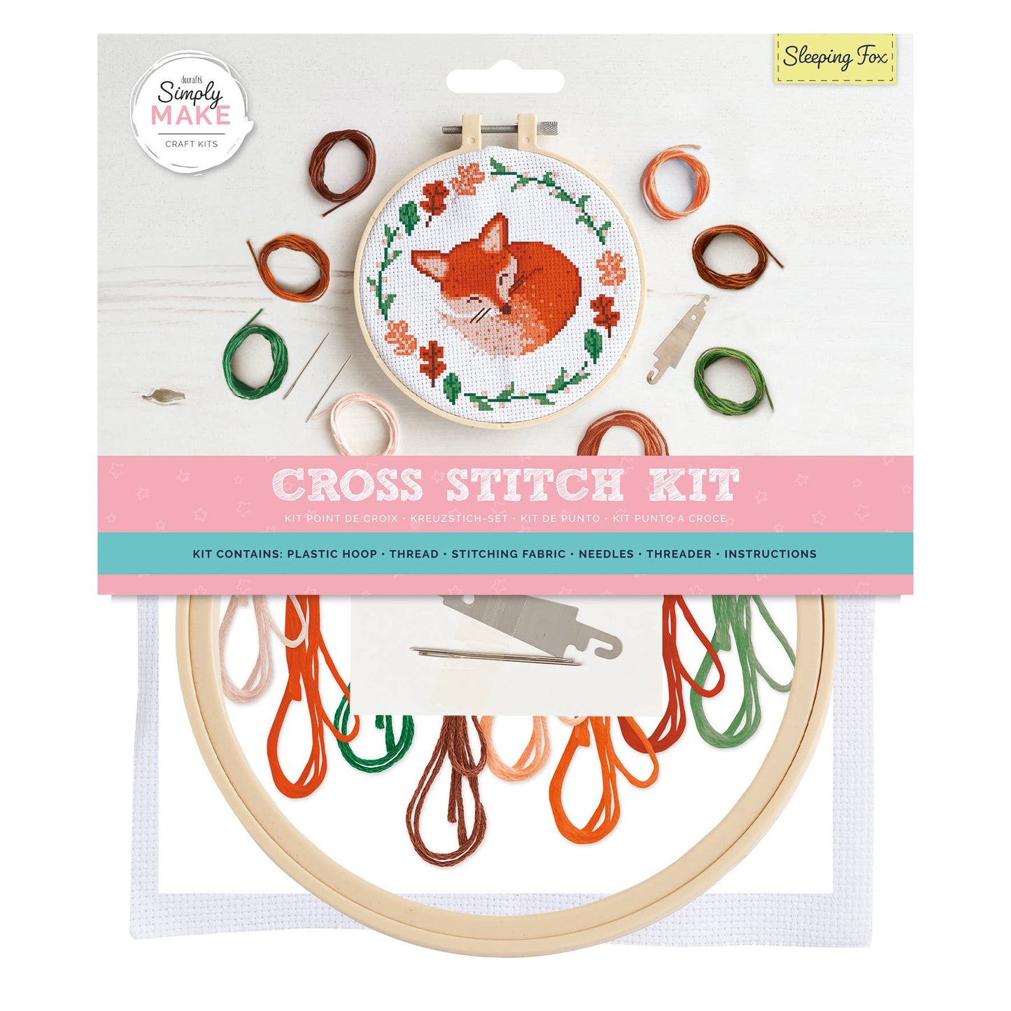 Cross Stitch Kit "Sleeping Fox"