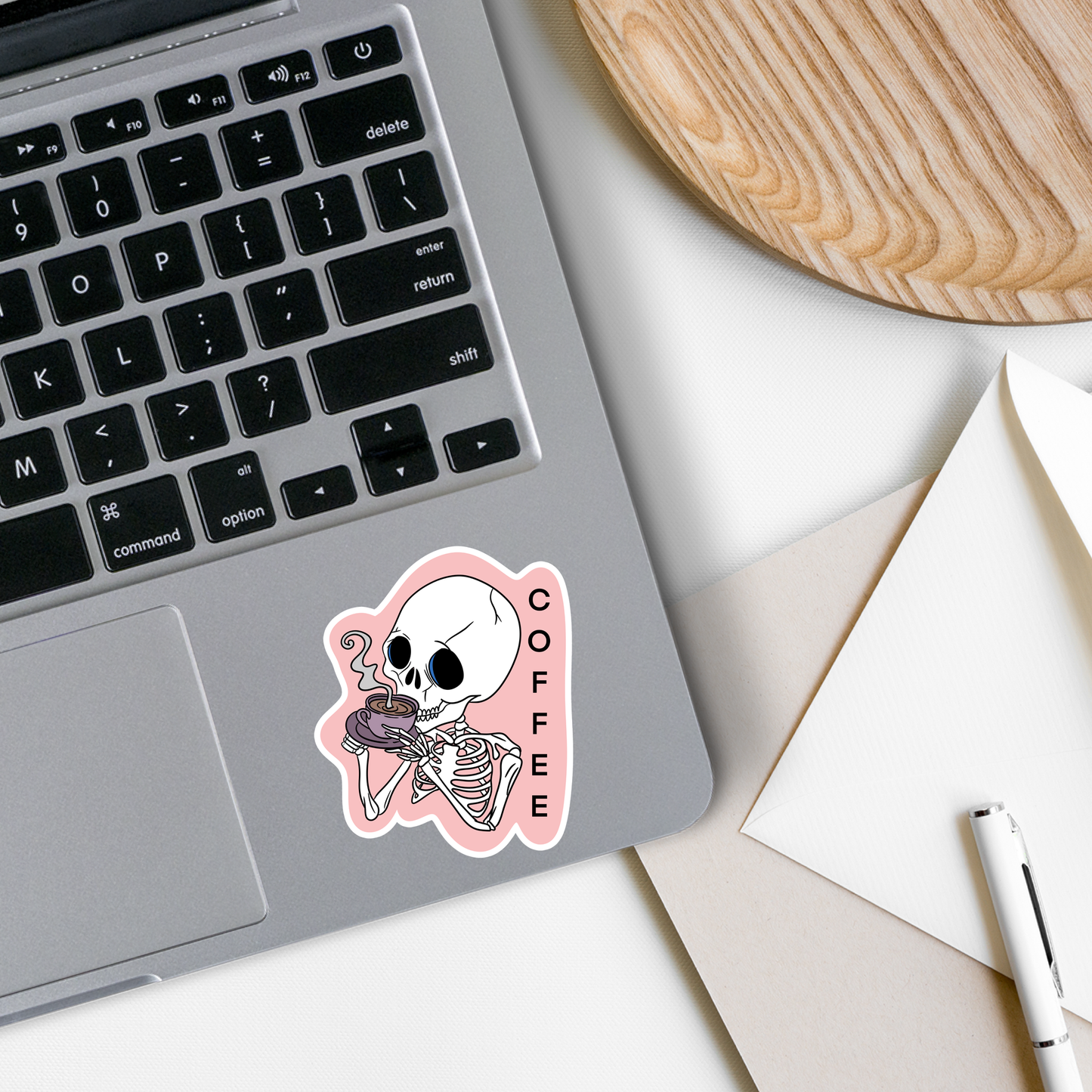"Coffee Skeleton" Sticker
