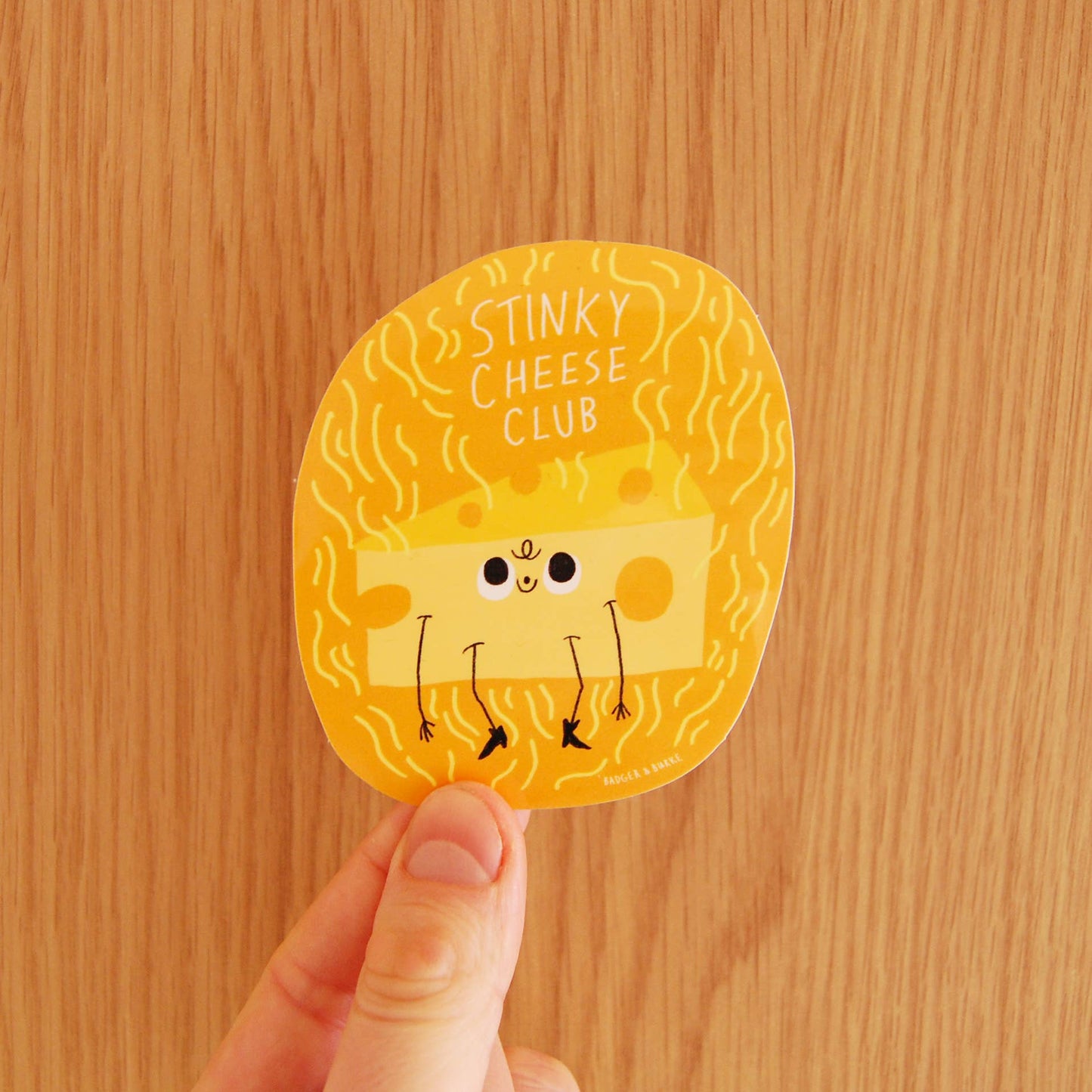 "Stinky Cheese Club" Sticker