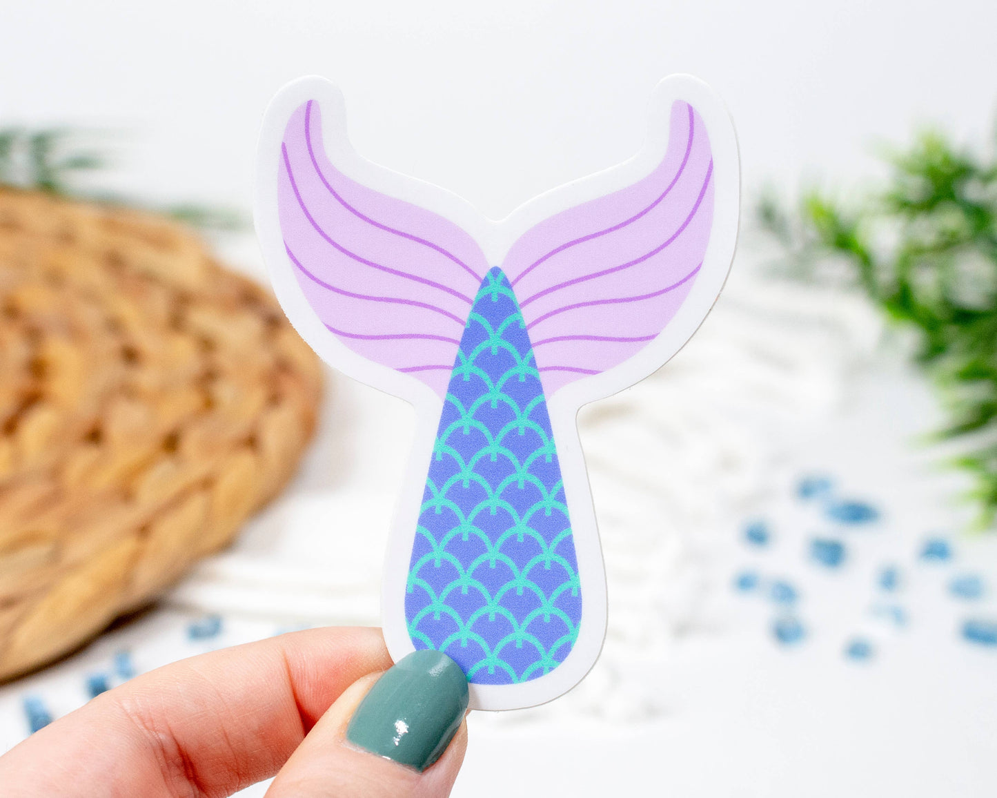🇨🇦 "Pink Mermaid Tail" Vinyl Sticker