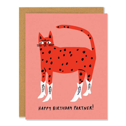 🇨🇦 "Cowboy Kitty" Birthday Card