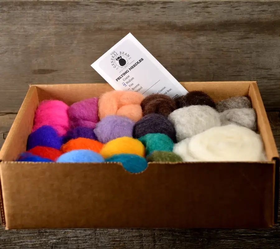 π¨π¦ Wool Roving Mixed Colour Pack