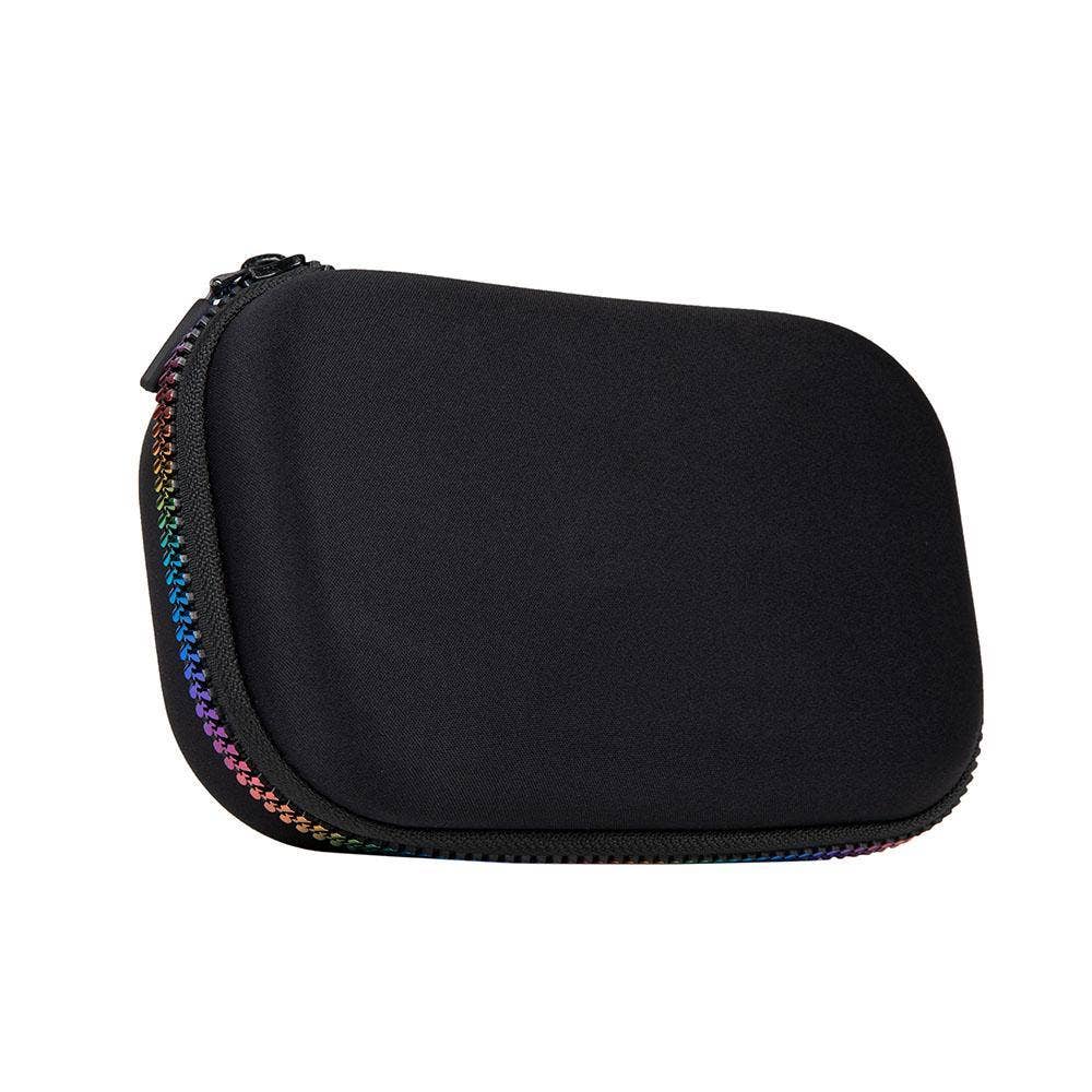 ZIPIT Black & Rainbow Storage Box, Pencil Box for School