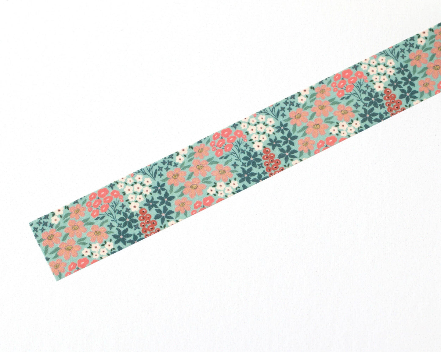 Teal Garden Floral Washi Tape