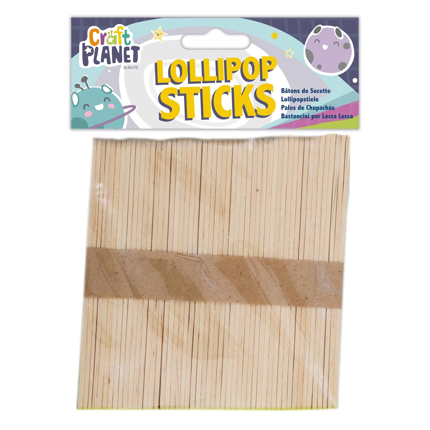 Craft Planet Lollipop Sticks (50 Pieces)