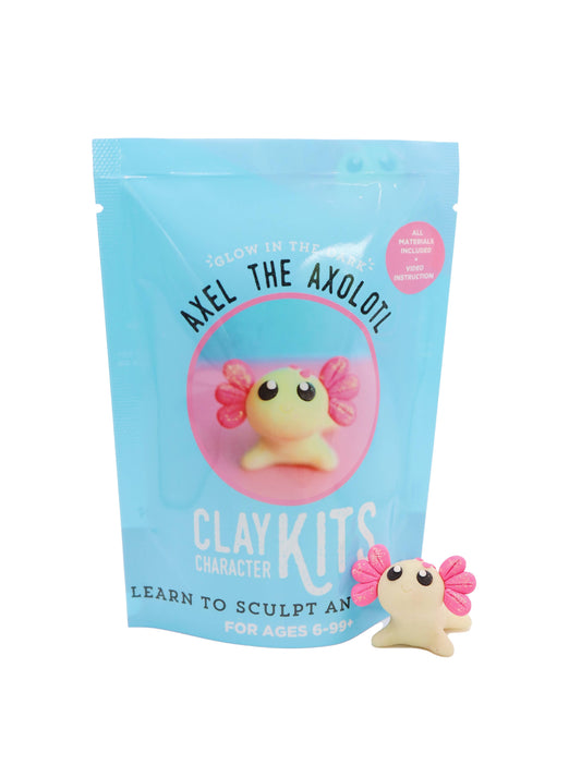 🇨🇦 Axel the Axolotl DIY Polymer Clay Kit - Arts & Craft Kit