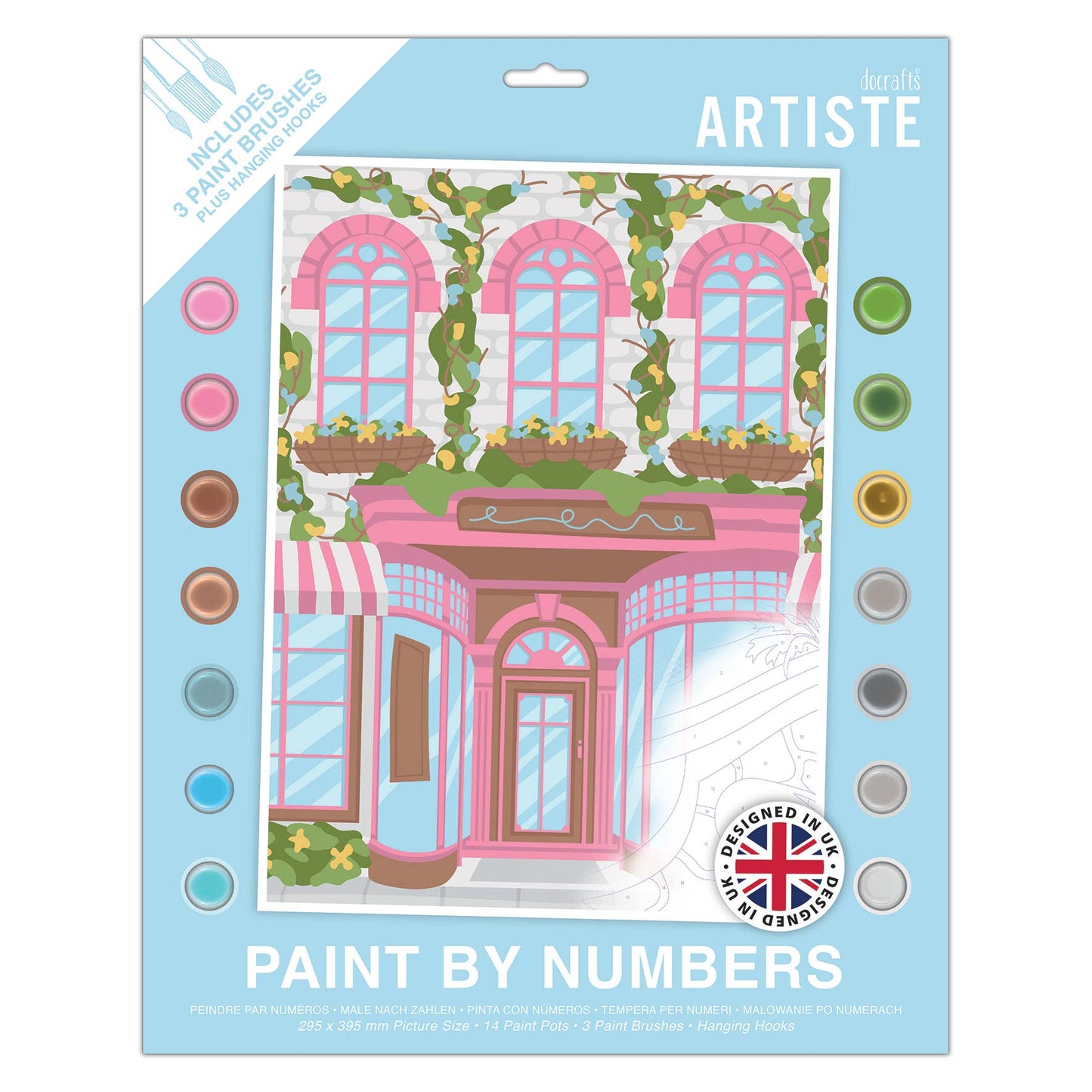 Paint by Numbers "Shop Front" 13x16"