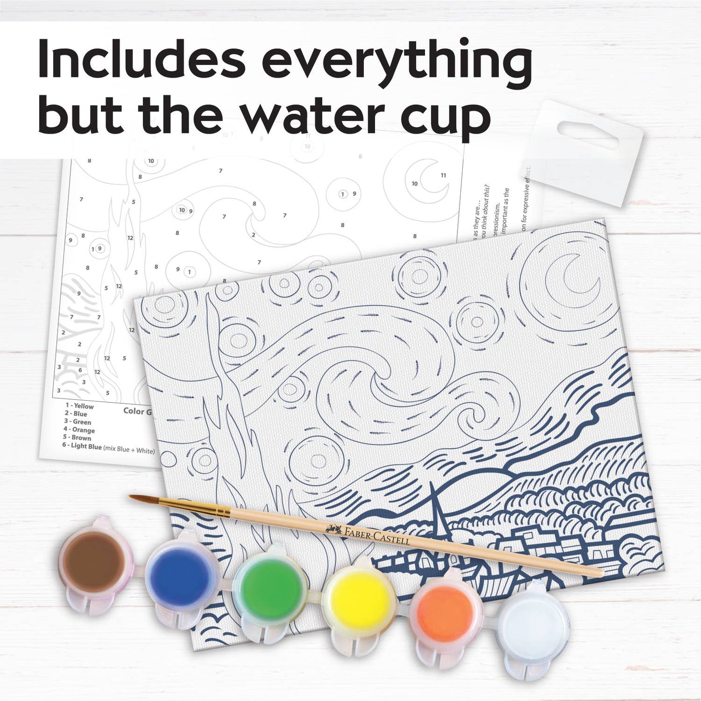 Faber Castell Paint by Number Museum Series "The Starry Night - Van Gogh"