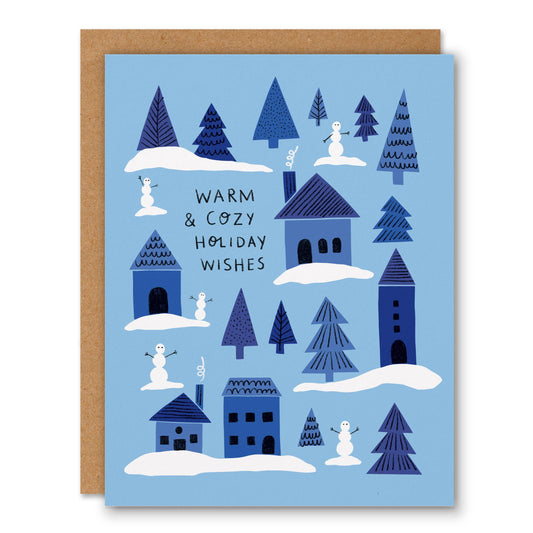 🇨🇦 "Holiday Village" Holiday Greeting Card