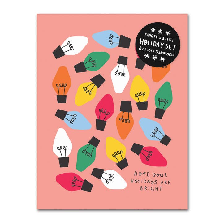 π¨π¦ "Christmas Lights" Holiday Greeting Card Set