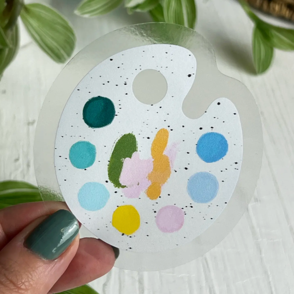 Artist Paint Palette Sticker