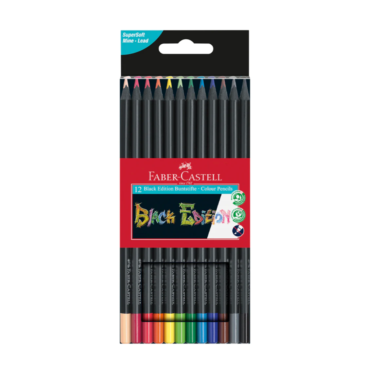 Faber-Castell Pencil Crayons Black Edition Set of 12