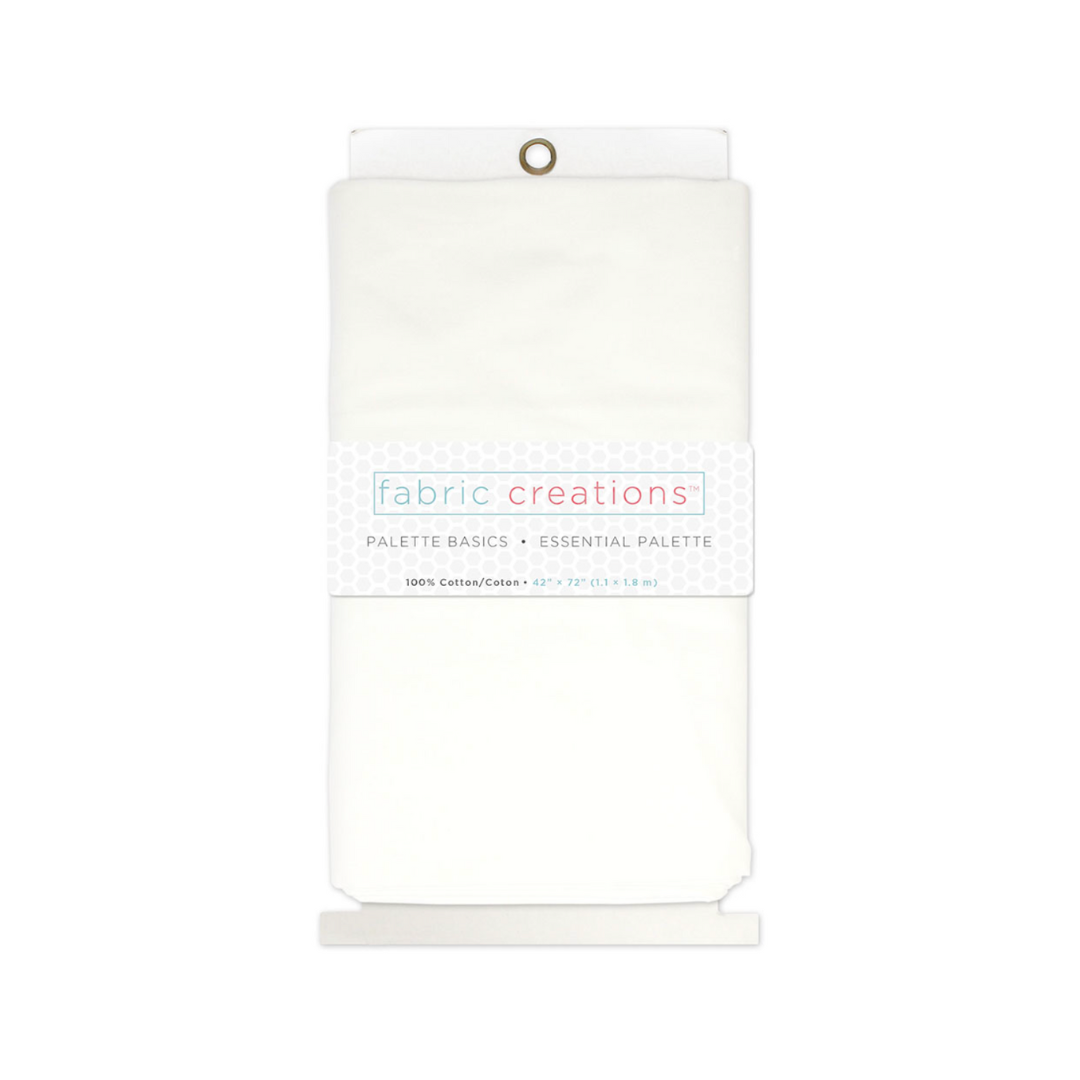 FABRIC CREATIONS 100% Cotton Fabric Off White (2yds x 42in)