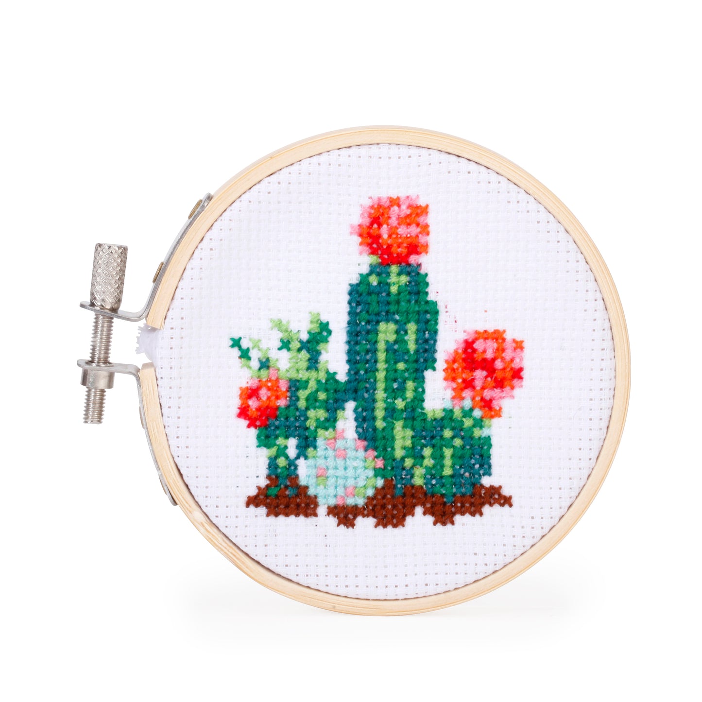 Kikkerland Mini Cross Stitch Kit - Cactus