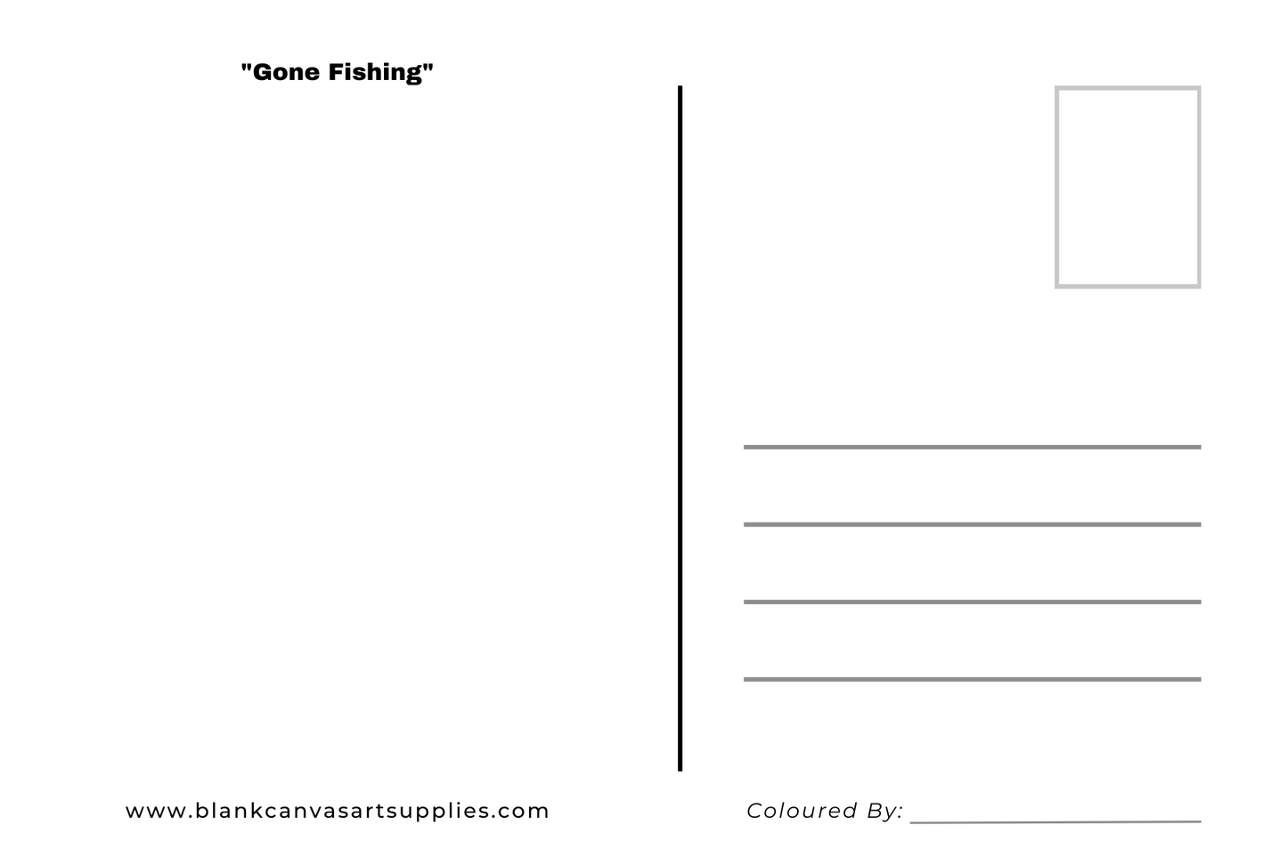 Colour Your Own Post Cards