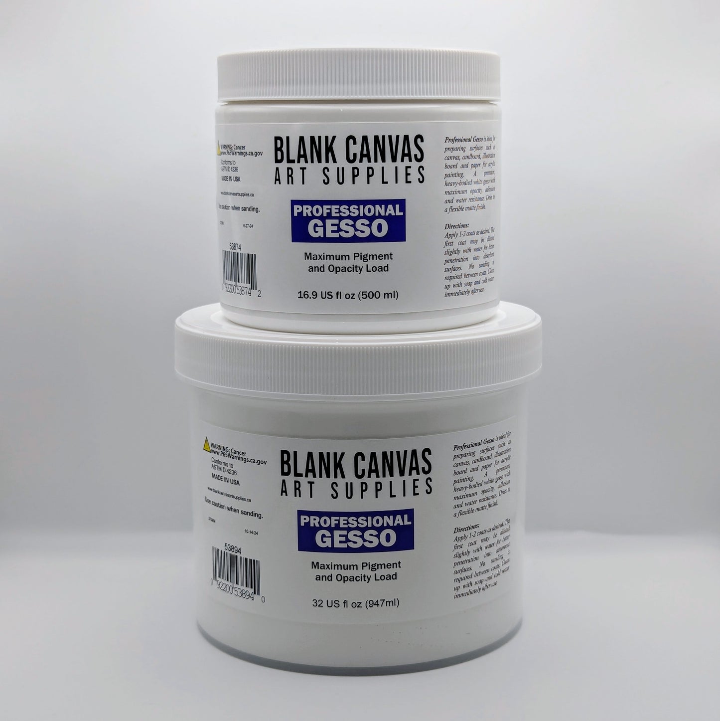 Blank Canvas Professional White Gesso