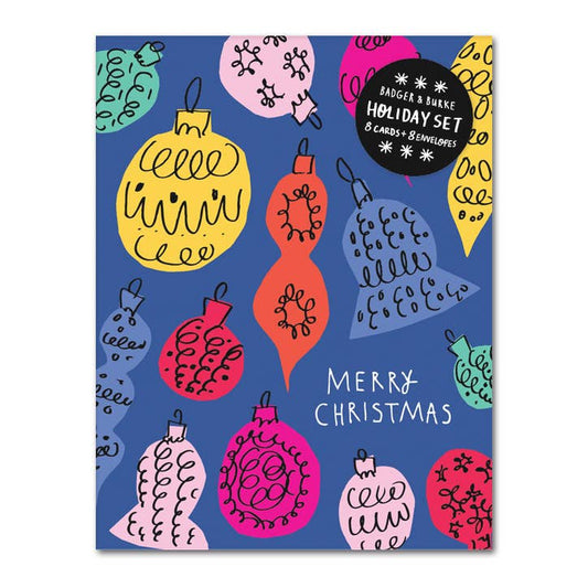 🇨🇦 "Retro Baubles" Holiday Greeting Card Set