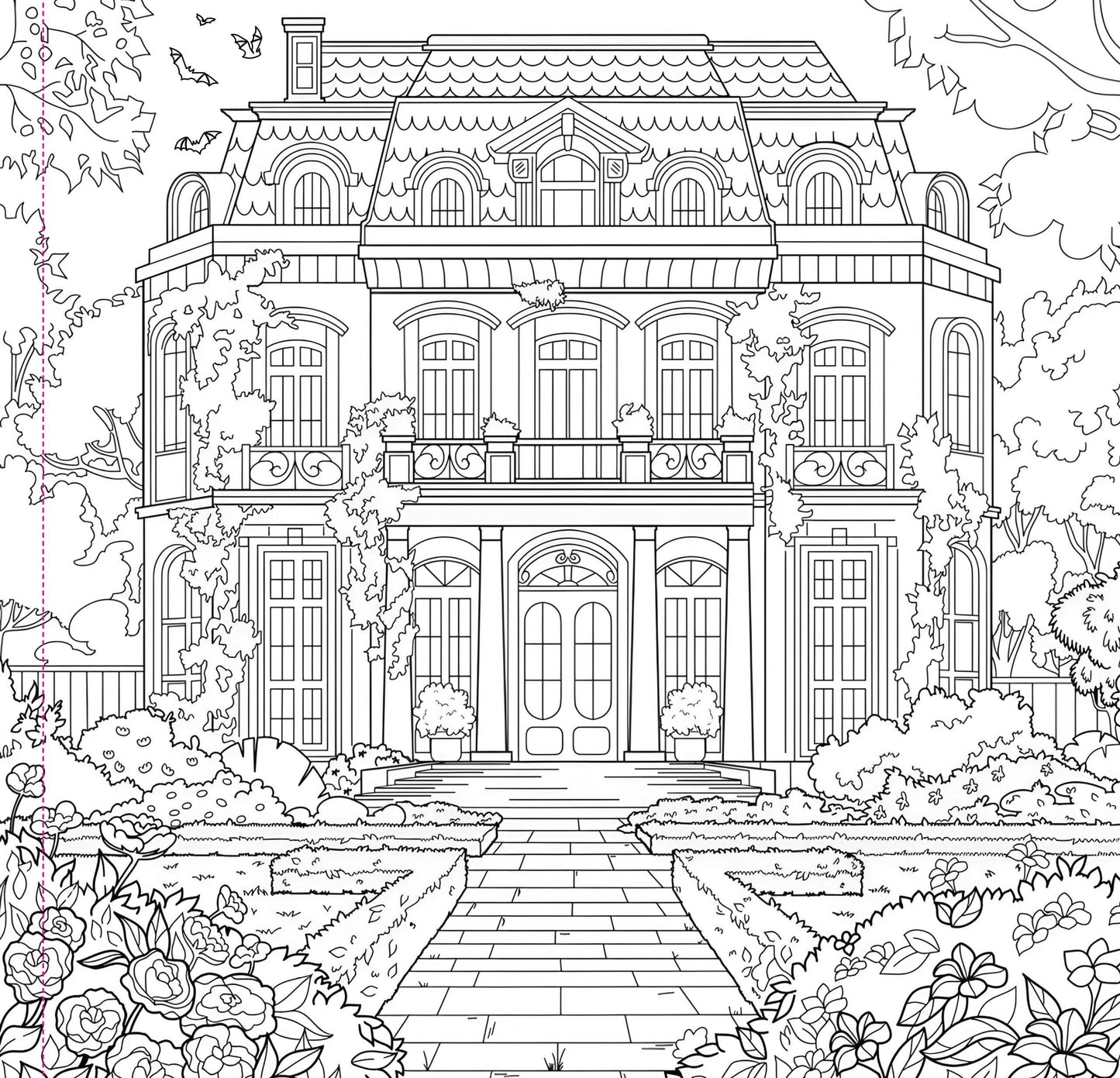 "Goth Garden" Colouring Book