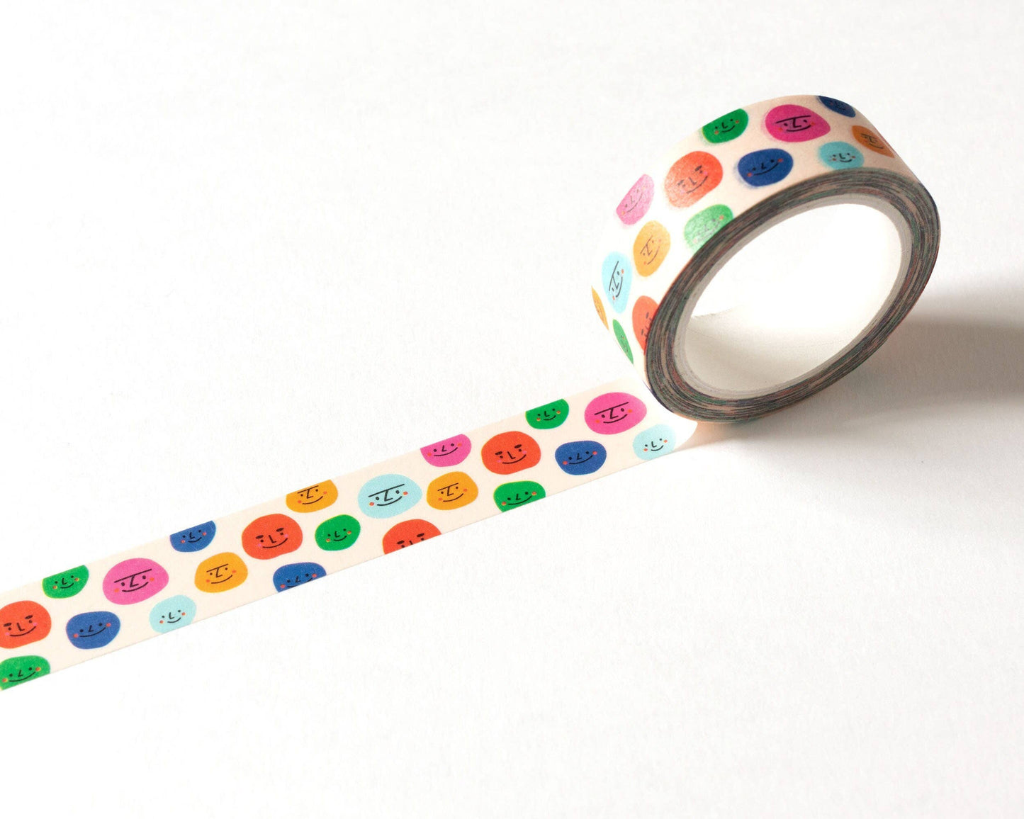 Colorful Smiley Faces Washi Tape