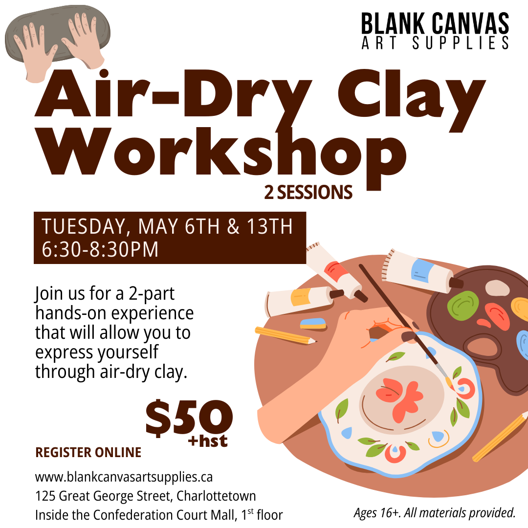 Air-dry Clay Workshop May 6 & 13th