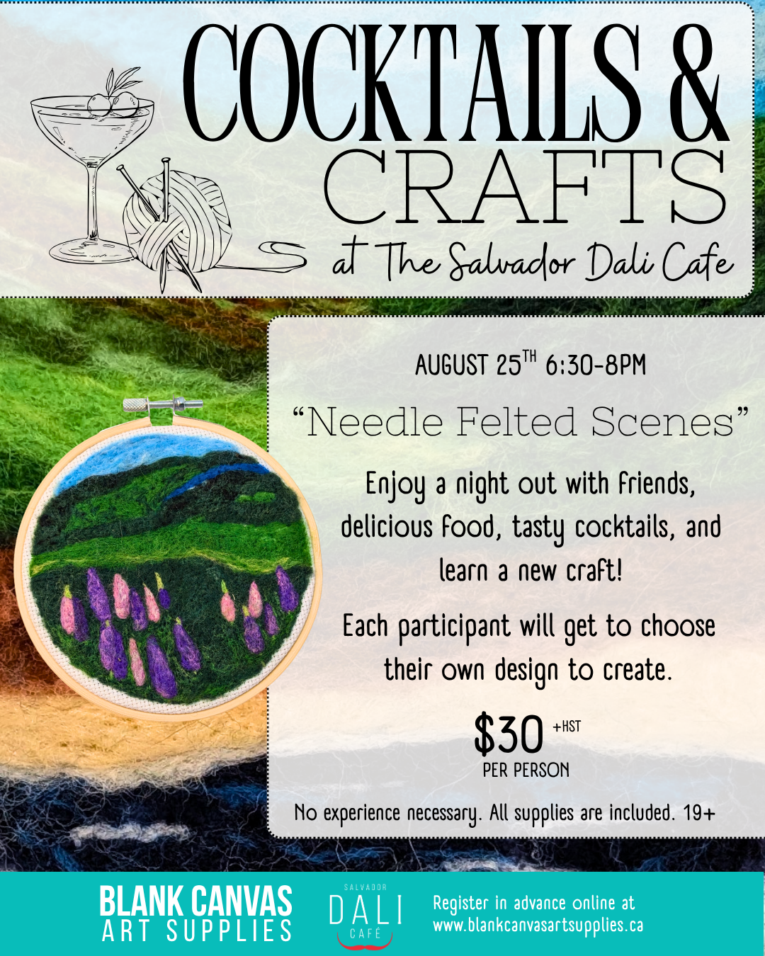 Cocktails & Crafts: Tuesday, August 25th 6:30-8pm