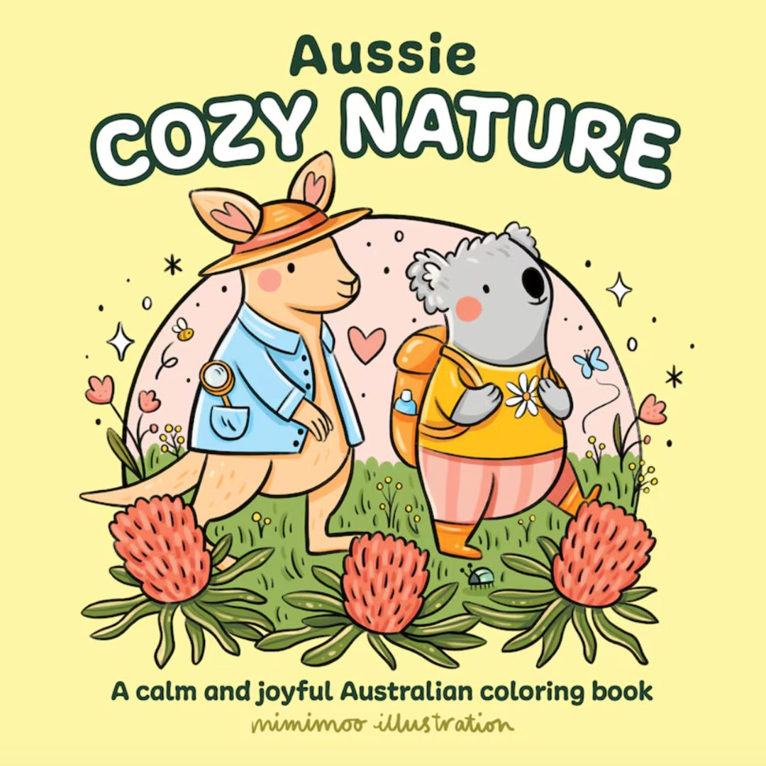 Aussie Cozy Nature: A calm and joyful Australian colouring book