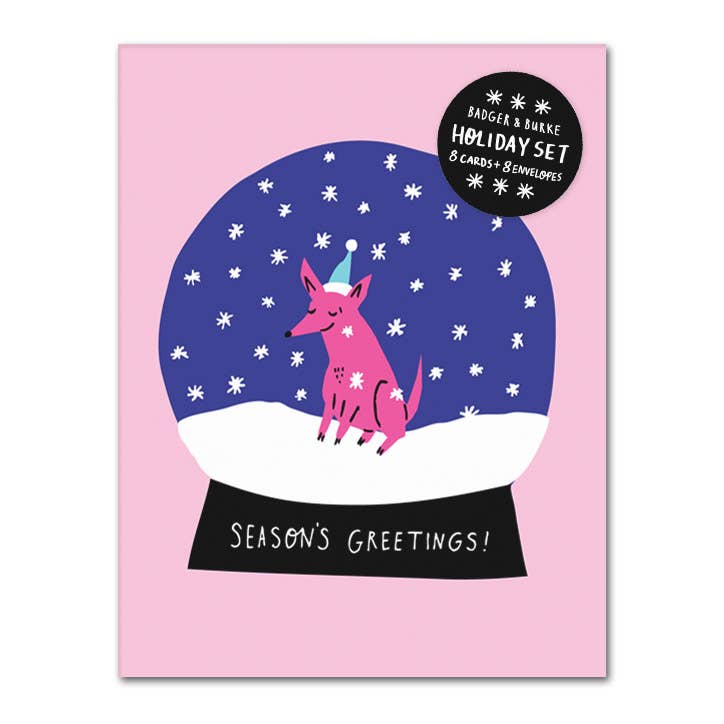 π¨π¦ "Snow Globe" Holiday Greeting Card Set