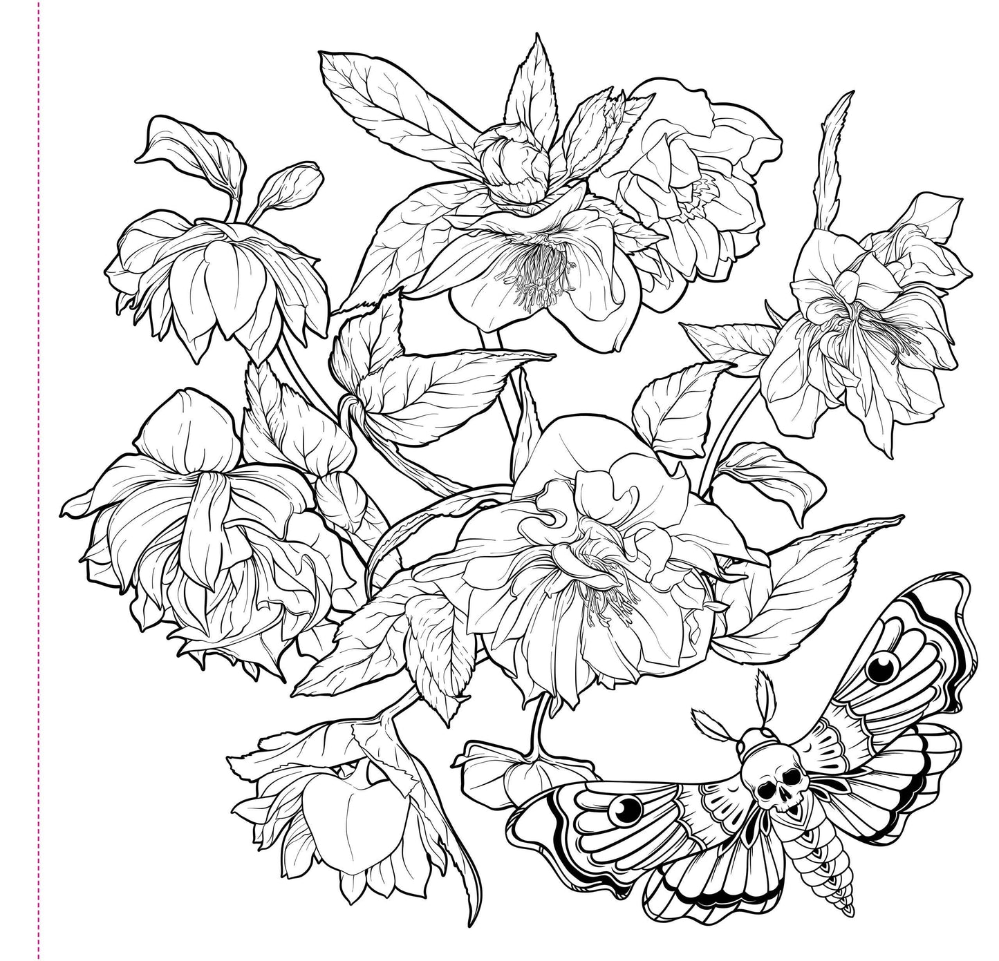 "Goth Garden" Colouring Book