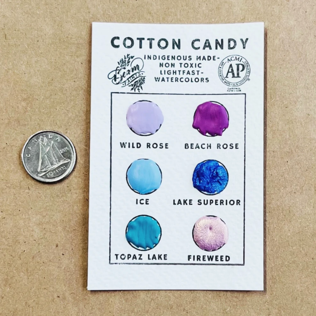 🇨🇦 Beam Watercolour Travel Card "Cotton Candy"