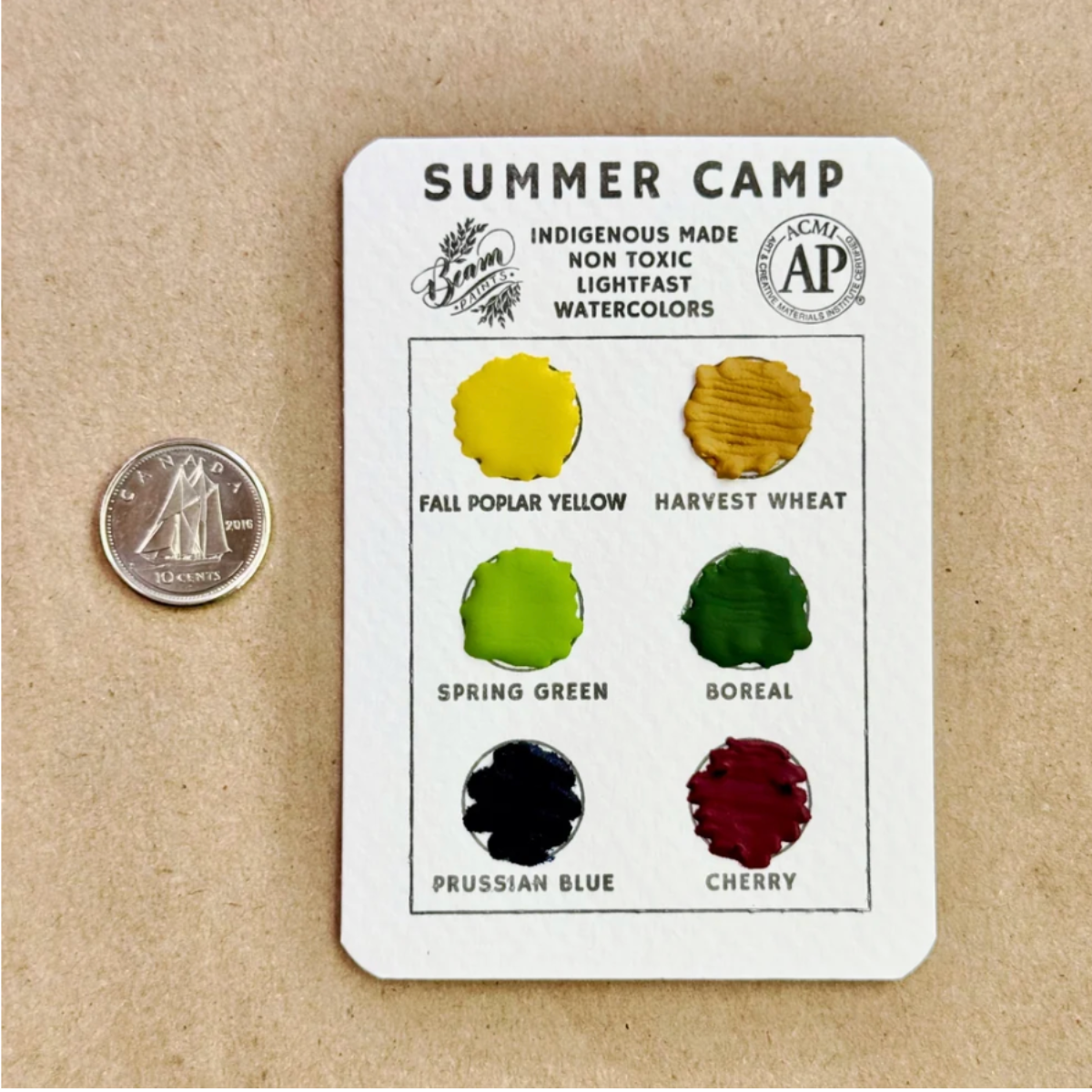 🇨🇦 Beam Watercolour Travel Card "Summer Camp"