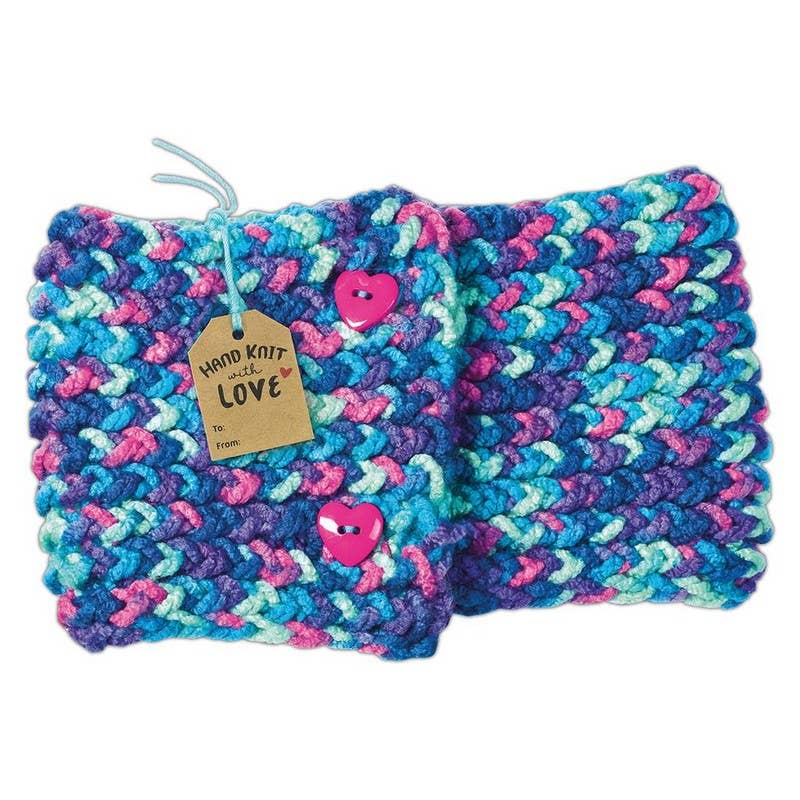 Creativity for Kids Quick Knit Button Scarf