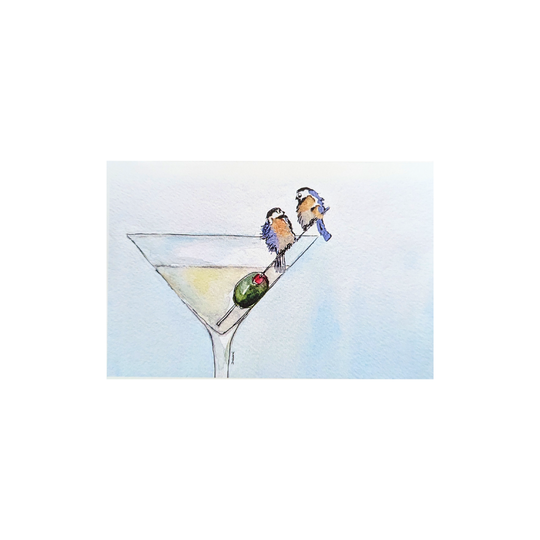 🇨🇦 "Martini Birds" Greeting Card