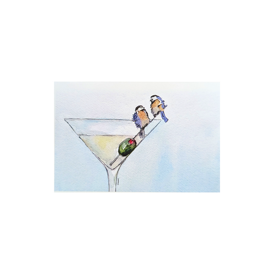 🇨🇦 "Martini Birds" Greeting Card
