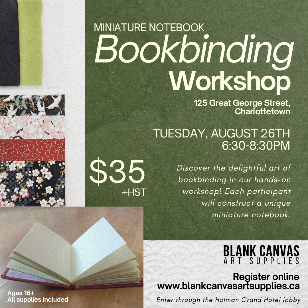 Bookbinding Workshop: Miniature Notebooks August 26th 6:30-8:30pm