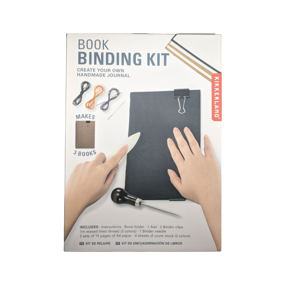 Kikkerland Book Binding Kit – Blank Canvas Art Supplies