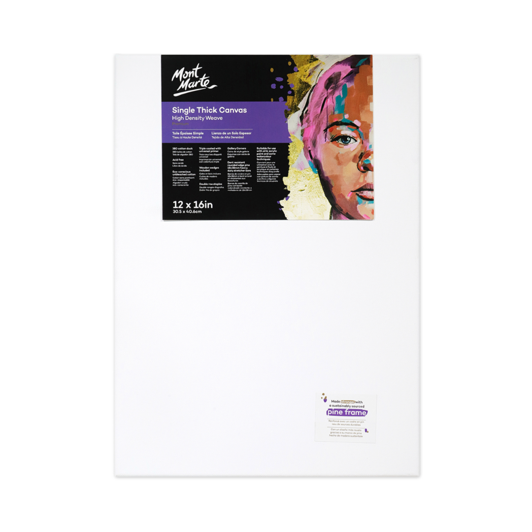 Mont Marte Single Thick Canvas with Pine Frame