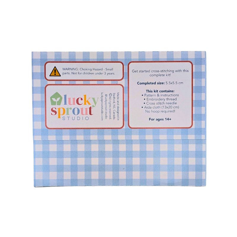 🇨🇦 Lucky Sprout Mini Cross Stitch Kit - Lovely Lobster