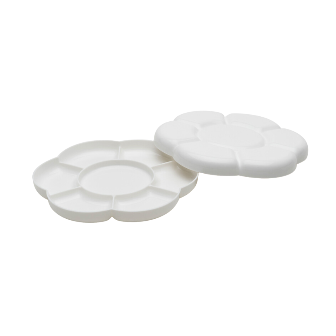 Daisy Shape Plastic Palette with lid